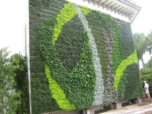 13个室外大型仿真植物墙设计实景图片案例-成都芮芸景观艺术公司